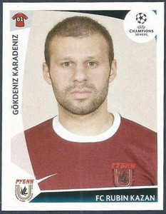 PANINI UEFA CHAMPIONS LEAGUE 2009-10- #406-RUBIN KAZAN-GOKDENIZ KARADENIZ
