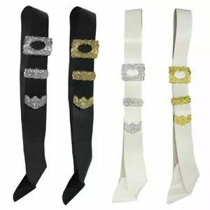 Cintura kilt incrociata in pelle SL Pipers nuova con fibbia cardo taglia unica - Foto 1 di 10