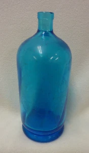ANTIQUE BOTTLE BLUE SODA J.D. DIEKER MINERAL WATER FABRIEK AMSTERDAM - Picture 1 of 6