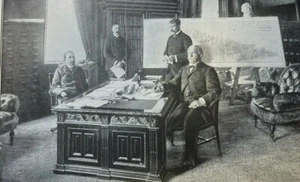 1898 Vintage Zeitschrift Illustration General Nelson A. Miles in Washington Office - Bild 1 von 2