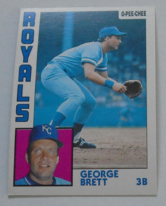 George Brett OPC 1984 Baseball card # 212 Kansas City Royals