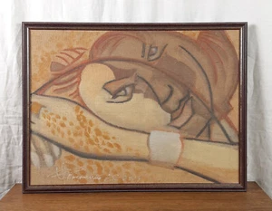 Mujer de arena, retrato femenino, pintura acrílica original, artista ucraniano - Imagen 1 de 10