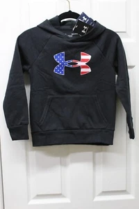 Under Armour Boys Freedom Pullover Rival Hoodie-Black - Youth XL-NWT - Picture 1 of 2