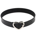 Womens Choker Collar Necklace Love Heart Tattoo Leather Gothic Punk Bracelet UK