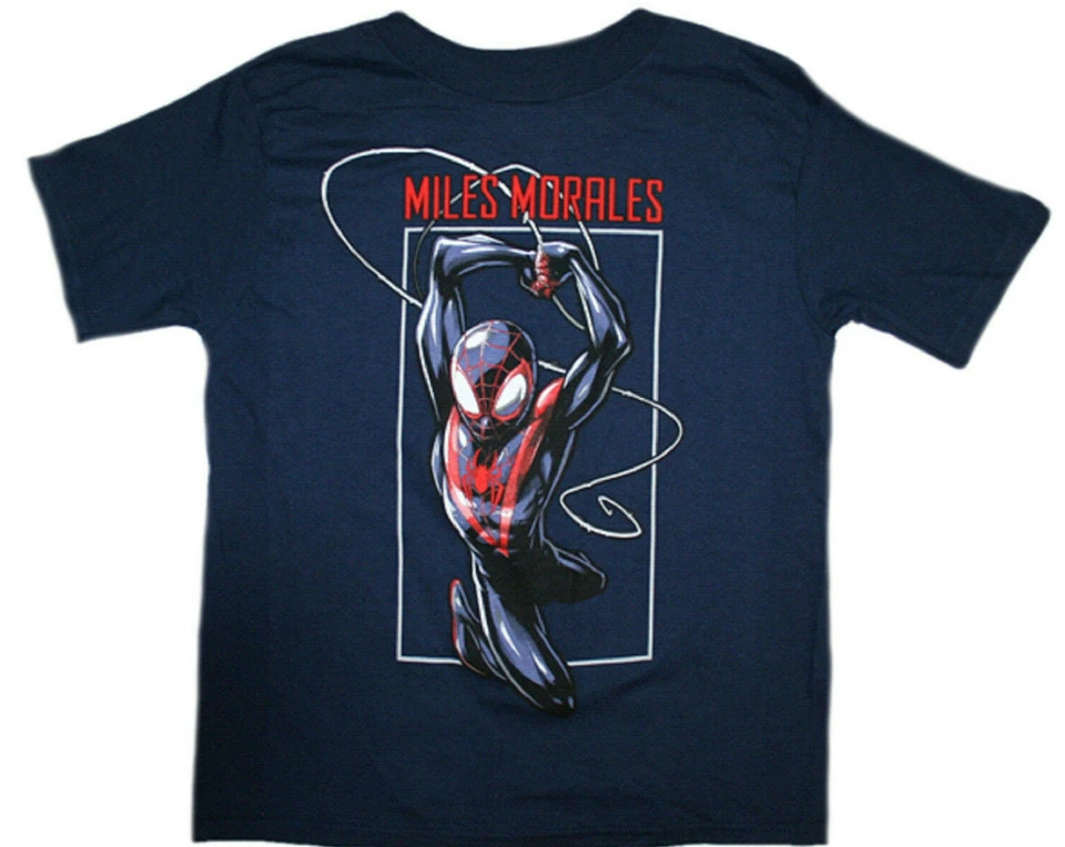 Marvel Boy's Spider-Man Into The Spider VS Miles Morales Spidey T-Shirt - NWT - Image 1 of 1