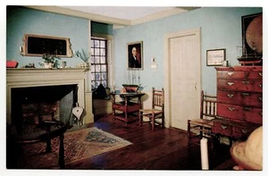 Tres postales Derby House vistas interiores sitio histórico nacional marítimo de Salem - Imagen 1 de 6