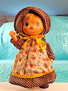 VINTAGE 1970's Jointed Doll by Horsman Dolls Inc 8"    Holly Hobbie Style Outfit - Picture 1 of 12