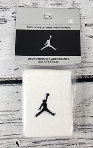 Vintage Nike Michael Jordan Jumpman Wristbands White & Black- NEW - Picture 1 of 2