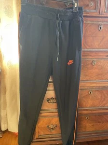 Nike black and orange sweatpants size small - Picture 1 of 12