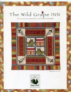 Red Rooster Fabrics Quilt Pattern ~ The Wild Grape Inn ~ 48" x 48" - Picture 1 of 1