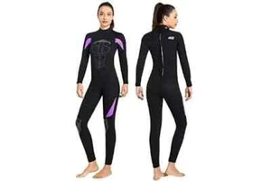 Traje de neopreno para mujer Buceo y vela 3 mm con cremallera trasera de neopreno cuerpo completo grande* - Imagen 1 de 4