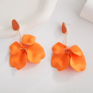 Moda Mujeres Pétalos de Rosa Borla Pendientes Joyería Pendientes Colgantes Largos Nuevos - Imagen 1 de 29