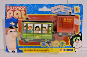 CORGI TY88704 POSTMAN PAT GREENDALE ROCKET CARRIAGES DIE-CAST FITS WOODEN TRACK - Picture 1 of 3
