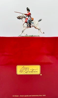 W. Britain 54mm Napoleonic British Scots Grey Officer Charging #1, 36065 *MiB* - Image 1 of 4