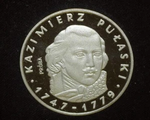 Poland 1976 Silver Proba 100 Zlotych Pulaski KM#Pr281 Gem Proof DCam ~396 - Picture 1 of 2