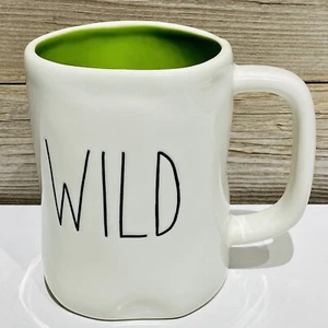 Rae Dunn Artisan Collection “WILD” Coffee Mug Teen Gift Idea Farmhouse Green Tea - Picture 1 of 7