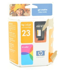 HP InkJet 23 Tri-Color Print Ink Cartridge Sealed Brand New Exp. 2004 - Picture 1 of 4