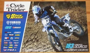 2017 Lorenzo Locurcio signed Yamaha YZ250F AMA Supercross Motocross Poster - Picture 1 of 1