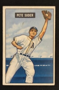 1951 Bowman #154 Pete Suder