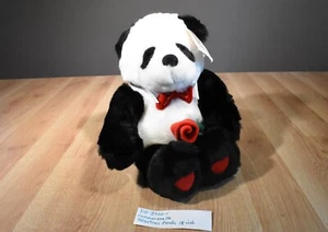 Commonwealth Valentines Panda Plush with a Red Rose (310-2920-1) - Picture 1 of 5