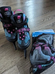 HUDORA Schlittschuhe Ice Skates Gr. 29-34 Floral 1x benutzt 6+ Wie Neu! - Bild 1 von 7
