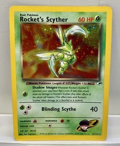 Pokémon TCG Rocket's Scyther Gym Heroes 13/132 Holo Unlimited Holo Rare — MP - Picture 1 of 2