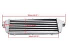 23.5" X 6" X 2" FMIC Universal Aluminum Turbo Intercooler 2.25" In/Outlet 57mm