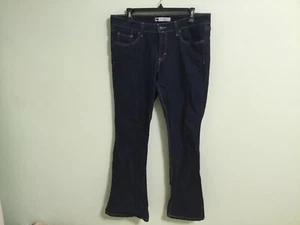 Juniors Size 13 Medium Levi Levi’s 518 Super Low Dark Wash Jeans (a) - Picture 1 of 12