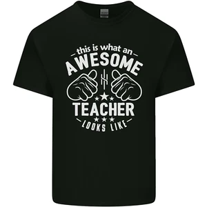 This Is What an Awesome Teacher Looks Like Mens Cotton T-Shirt Tee Top - Picture 1 of 102