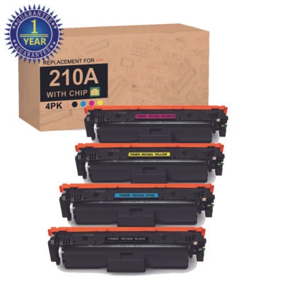 4 Pack W2100A 210A Toner for HP W2100X 210X 4201dn 4201dw MFP 4301fdn 4301fdw - Image 1 of 4