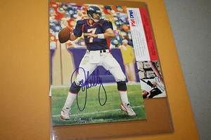 DENVER BRONCOS JOHN ELWAY #7 SIGNED GOAL LINE ART CARD HOF 2004 PSA/DNA - Picture 1 of 1