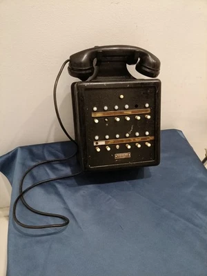 Centralino Telefono In Bachelite Siemens Milano  Da Parete Vintage - Immagine 1 di 4