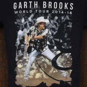 Maglietta Garth Brooks World Tour 2014 2015 taglia small musica country - Foto 1 di 5