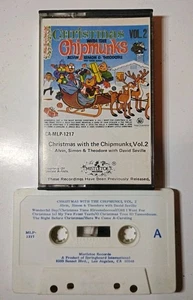 Christmas With The Chipmunks Vol 2 Cassette Tape 1985 Alvin Simon Collectible - Picture 1 of 2