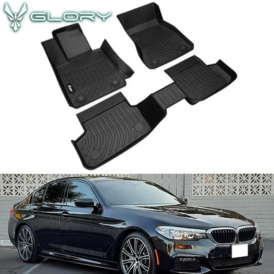 Alfombrillas moldeadas en 3D para BMW Serie 5 G30 17-23 forros de alta resistencia 5 asientos TPE Foto 1 de 4