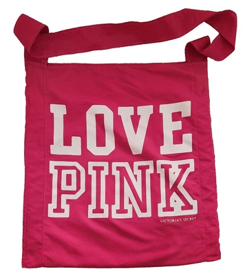 Bolso de Mano Victoria’s Secret "LOVE PINK" 17"x18" Nylon Poliéster Foto 1 de 4