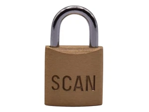 Candado de latón escaneado 20 mm con 3 llaves SCAPLB20 - Imagen 1 de 2