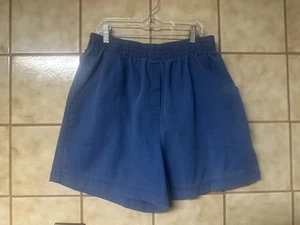 Cabin Creek Women’s Vintage Blue High Rise Shirts Pockets, Vacation Casual Sz 14 - Picture 1 of 9