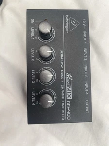 Behringer MX400 Micromix Low Noise 4 Channel Mono Line Audio Keyboard Mixer - Picture 1 of 1