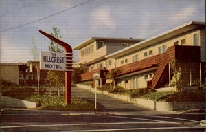 Oakland,CA Hillcrest Motel Alameda County California Postcard - Picture 1 of 2