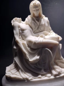 La Pieta' Di Michelangelo, Christ And Mary, Giannelli 1966 Cast Marble - Picture 1 of 15