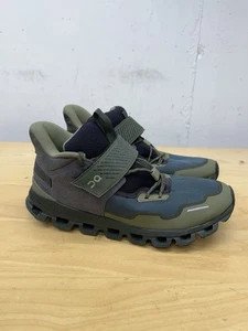 On Men's Cloud Hi Edge Defy Sneaker Shoes Olive Green Blue Size 12.5 - Picture 1 of 11