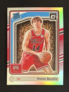 2024-25 Donruss Optic Matas Buzelis Rated Rookie Silver Holo Prizm Chicago Bulls - Picture 1 of 2