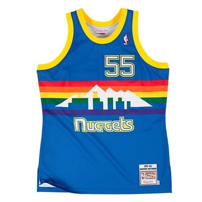 Mens Mitchell & Ness NBA Authentic Jersey 1991 Denver Nuggets Dikembe Mutombo - Image 1 of 3