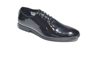 Herren Schwarz Schnürschuhe Formell Schuhe Herren Runde Spitze Sommer Outdoor Hochzeit Größe 6-12 - Bild 1 von 7