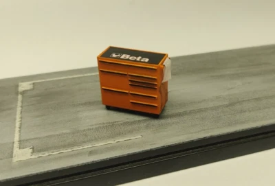 Tool chest cassettiera attrezzi accessori modellismo 1/43 1/24 1/20 1/18 diorama - Immagine 1 di 4