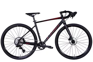 Gravelbike 28" Aluminium Scheibenbremsen Schwarz Rot KG 170–185 cm Fahrrad - Bild 1 von 3