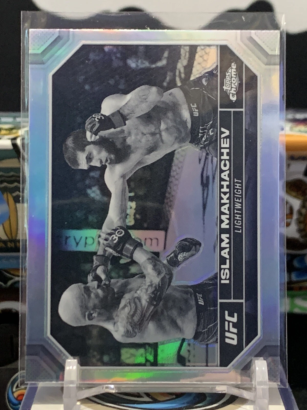 2024 Topps Chrome UFC Negative Refractor #80 Islam Makhachev TZ