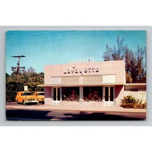 Vintage Herberts Lafayette Palm Beach Postcard storefront unposted - Picture 1 of 2