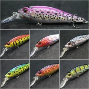 Crankbait Bassangeln 3 2/3 Zoll 7/16 Unzen Minnow Tight Wabble Sinking C723 - Bild 1 von 82